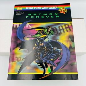 DC Batman Forever Giant Paint‎ With Water (1995) Vintage Golden Book NEW